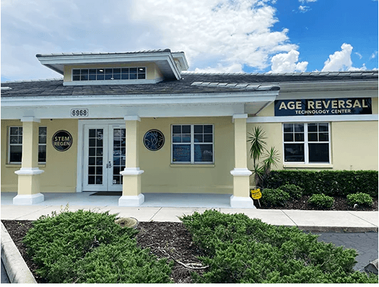 Stem-Regen | Age Reversal Technology Center in Sarasota Front Entrance and Signage
