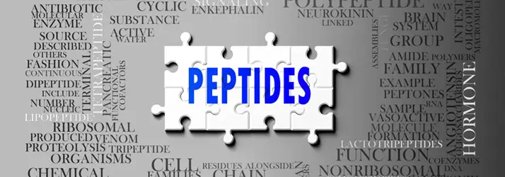 Blue PEPTIDES puzzle piece graphic highlighting regenerative medicine concepts and Sarasota references, featuring Dr. Max MacCloud and Methylene Blue in the Sarasota context