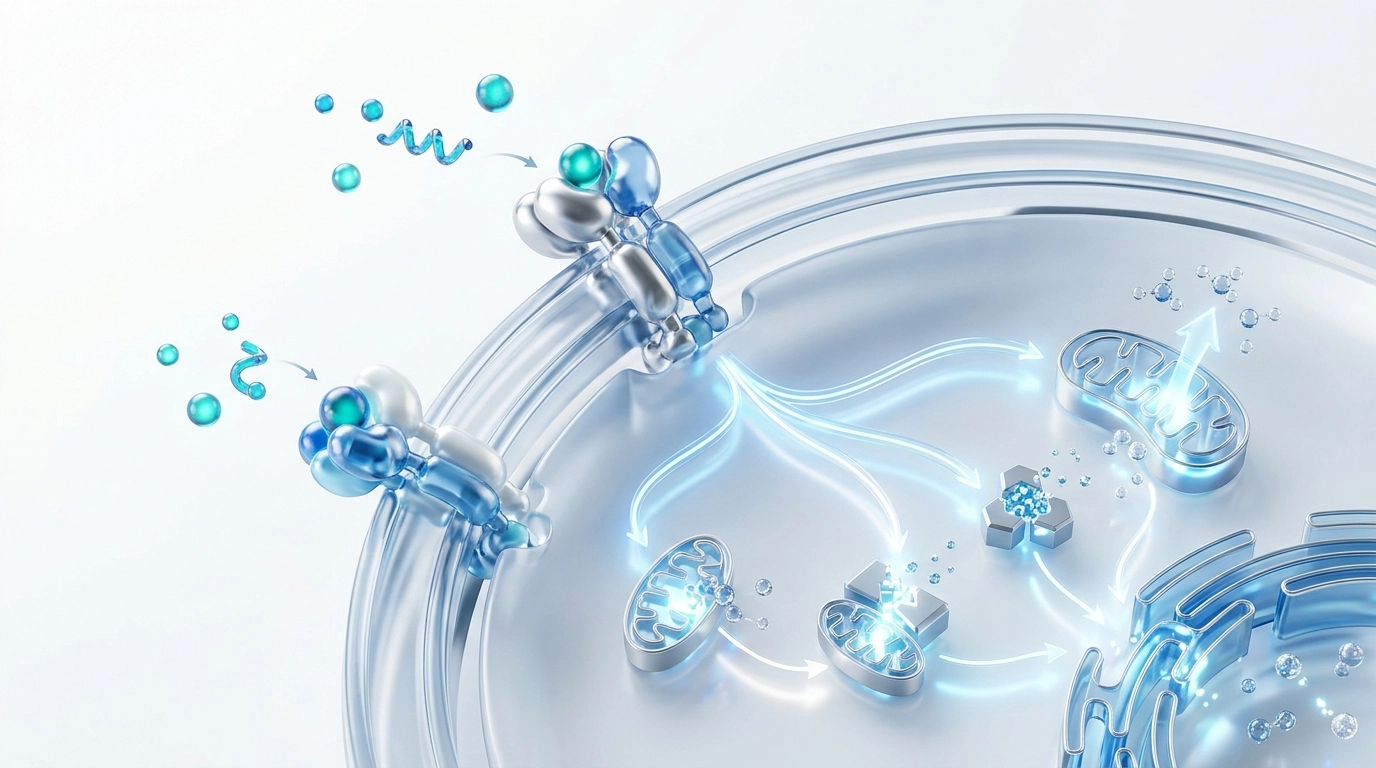3D render of cellular receptors and weight loss injections sarasota molecular signaling