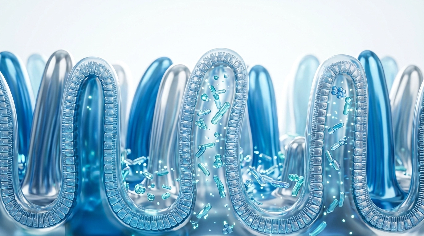 3D render of gut health support sarasota microscopic villi structures